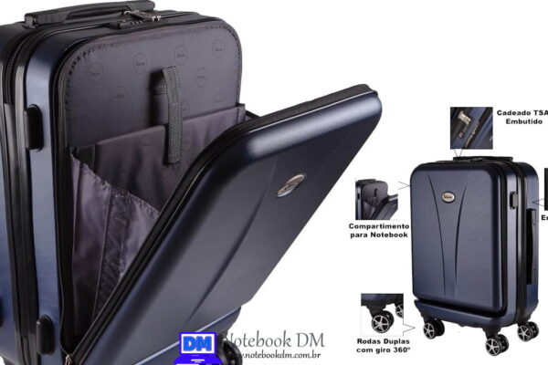 Mala de Bordo Executiva para Notebook com alta qualidade para levar em suas viagens
