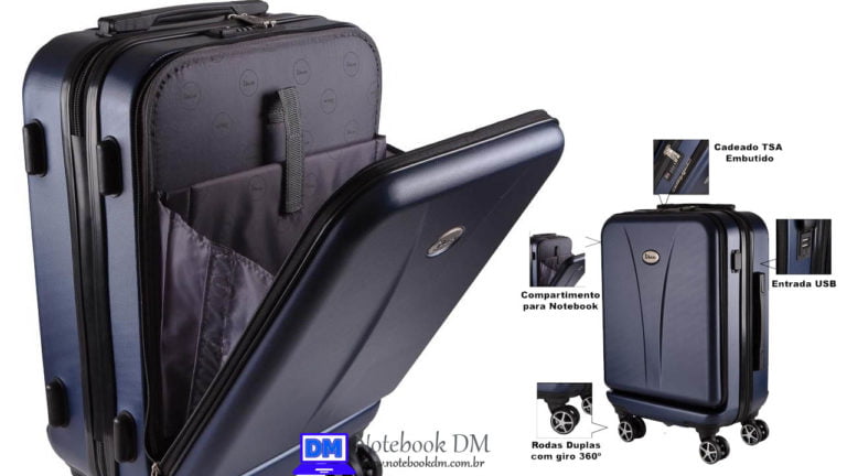Mala de Bordo Executiva para Notebook com alta qualidade para levar em suas viagens