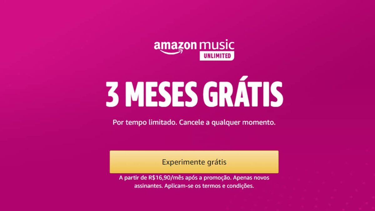 Ouça Músicas grátis, onde estiver por tempo ilimitado através do Amazon Music
