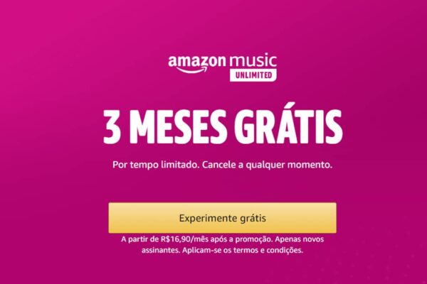 Ouça Músicas grátis, onde estiver por tempo ilimitado através do Amazon Music