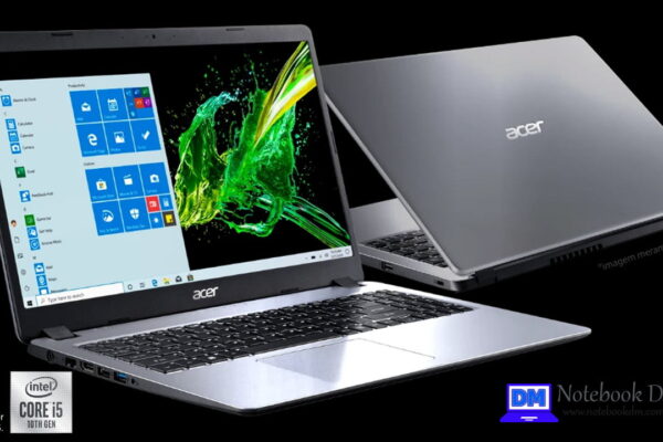 Notebook Acer A315-54-58H0 com Processador Intel da Décima Geração e Slot M.2 Livre
