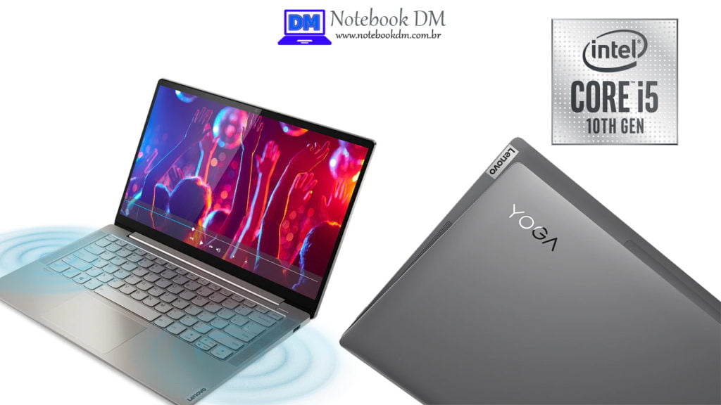 Notebook Lenovo Yoga S740 com Inteligência artificial + Tela IPS 1 Notebook Lenovo Yoga S740 81RM0001BR com SSD Rápido e Inteligência artificial