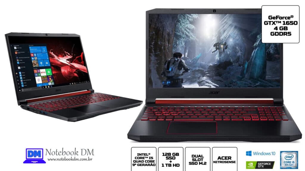Nitro 5 AN515-54-528V: Um Notebook Gamer da Acer, que pode rodar muitos Games !