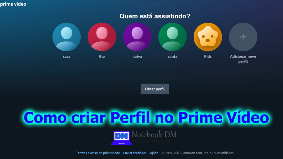 Como criar Perfil no Prime Vídeo de forma fácil e rápida ?