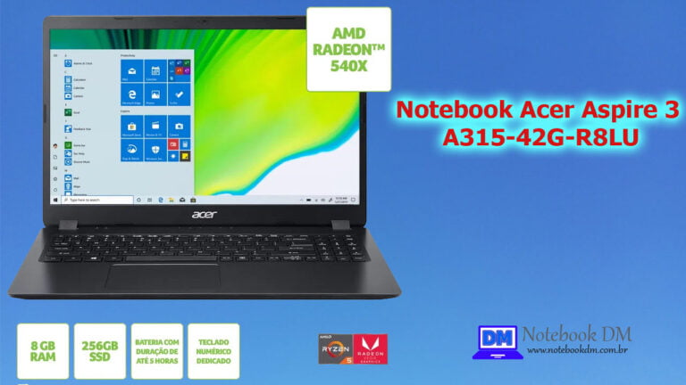 Notebook Acer A315-42G-R8LU é bom para trabalhar com projetos gráficos, além de rodar Jogos atuais !