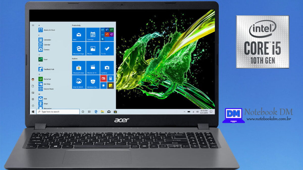Notebook Acer A315-54-55WY é bom para trabalhar com diversas tarefas e ainda roda jogos leves !