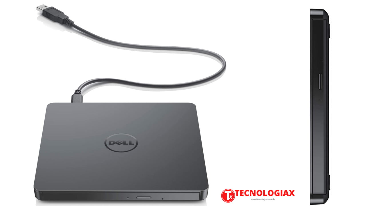 O Gravador de DVD Dell externo é uma grande solução para quem ainda precisa usar CDs e DVDs !