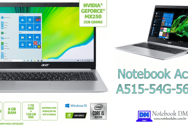 Notebook Acer A515-54G-56SB é bom para trabalhar com projetos gráficos de modelagem 3D e muito mais !