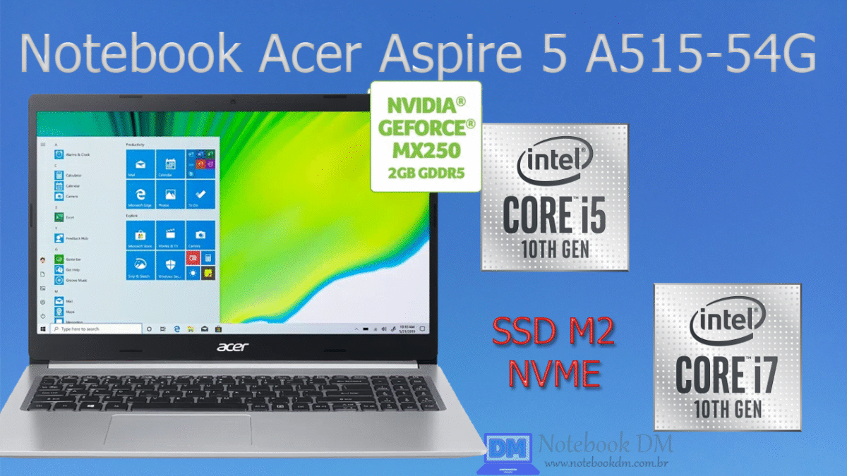 Os Notebook Acer Aspire 5 A515-54G são os mais lançamentos da Fabricante no Brasil !