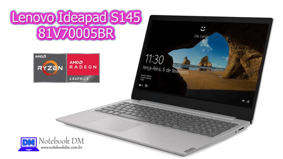 Notebook Lenovo Ideapad S145 81V70005BR é bom para trabalhar com projetos gráficos e pode rodar alguns jogos !