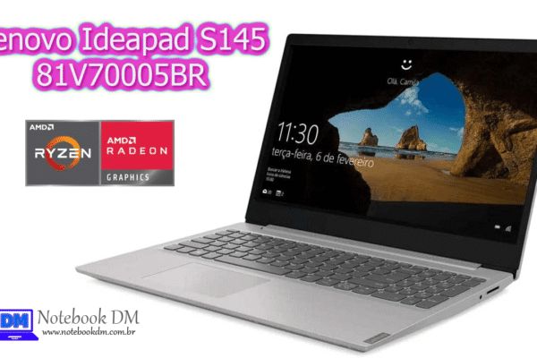 Notebook Lenovo Ideapad S145 81V70005BR é bom para trabalhar com projetos gráficos e pode rodar alguns jogos !