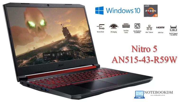 Nitro 5 AN515-43-R59W: Um Notebook Gamer da Acer de boa Qualidade !