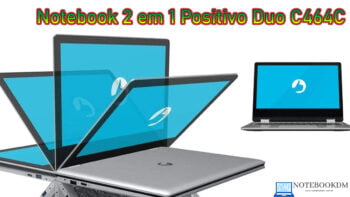 Notebook 2 em 1 Positivo Duo C464C com Tela touch e Windows 10
