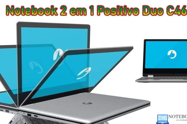 Notebook 2 em 1 Positivo Duo C464C com Tela touch e Windows 10