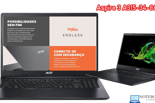 Notebook Acer A315-34-C6ZS Celeron N4000 4GB RAM HD 1TB
