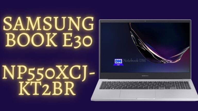 Notebook Samsung Book E30 NP550XCJ-KT2BR