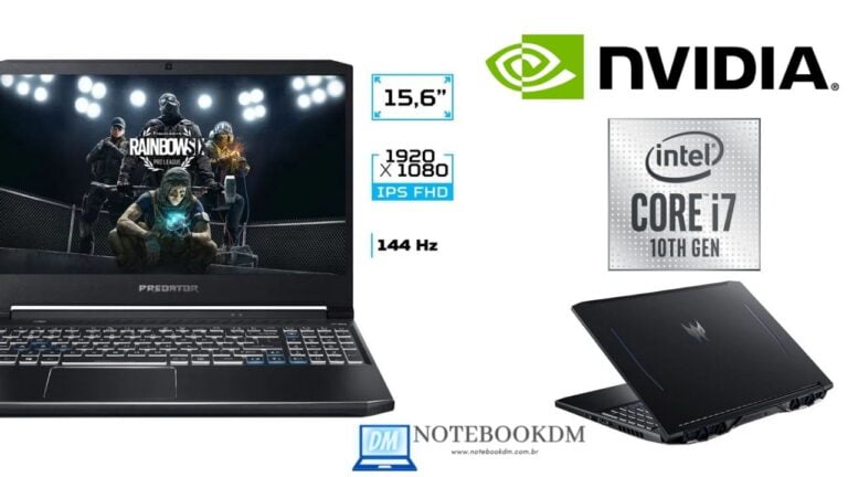 Acer PH315-53-75XA é bom ? Notebook Gamer ACER i7 16GB 1TB SSD 256 RTX 2070 MAX-Q Tela 144Hz IPS Full HD