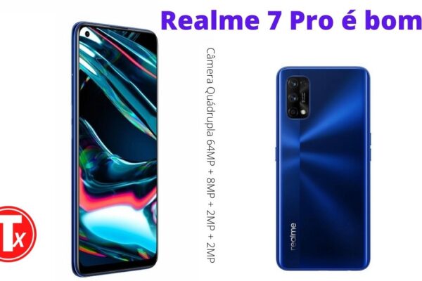 Realme 7 Pro é bom ? Tela 6,4 Qualcomm Snapdragon 720G Octa-core 128GB 4G Câmera Quádrupla 64MP + 8MP + 2MP + 2MP