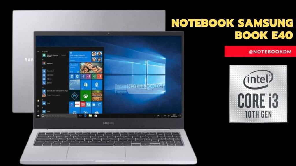Samsung Book E40 NP550XCJ-KS1BR Prata 2 Samsung Book E40 NP550XCJ-KS1BR Prata
