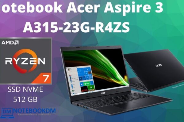 Acer Aspire 3 A315-23G-R4ZS COM Ryzen 7-3700U RX Vega 10 SSD NVME + 12 GB RAM