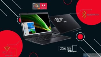 Acer Aspire 3 A315-23G-R759 com AMD Ryzen 7-3700U + SSD NVME 256 GIGAS + Vega 10 e Radeon™ 625