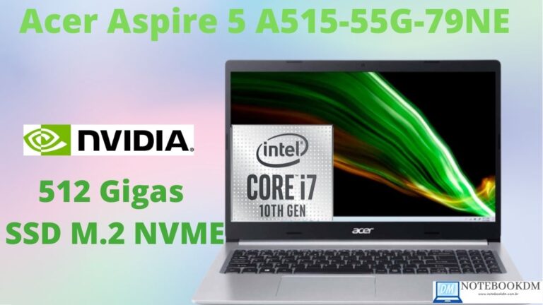 Acer Aspire 5 A515-55G-79NE Novo com i7-1065G7 SSD NVME 512 GIGAS + Nvídia Geforce MX 350 - LINUX
