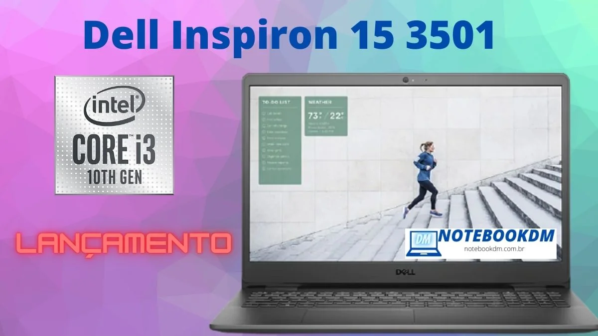 Dell Inspiron 15 3501 NOVO LANÇAMENTO COM i3-1005G1 10º SSD M2 NVME +4 GIGAS DE RAM