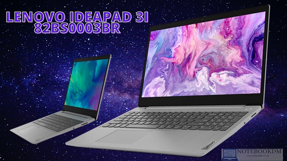 Lenovo IdeaPad 3i 82BS0003BR COM SSD NVME E Core i3-10110U da décima Geração