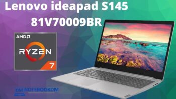 Lenovo ideapad S145 81V70009BR Com RX Vega 10 + Ryzen 7 + SSD NVME de 512 GIGAS e Tela Full HD