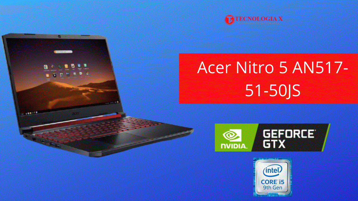 Acer Nitro 5 AN517-51-50JS com GTX 1650 Tela de 17.3 Polegadas + SSD NVME de 512 GB