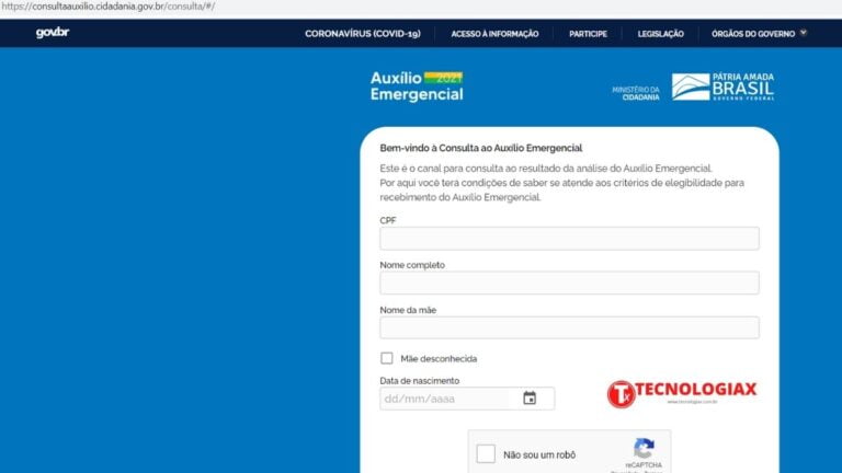 Como saber se foi aprovado no Auxílio emergencial 2021 (Imagem: Reprodução/DataPrev)