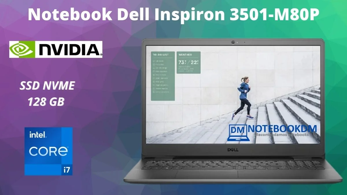 Dell Inspiron 3501-M80P Intel Core i7 11º Geração + Geforce MX 330 + SSD NVME 128 GIGAS