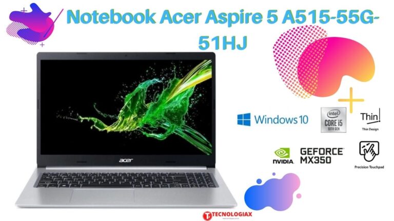 Notebook Acer Aspire 5 A515-55G-51HJ com Geforce MX350 SSD 256GB e Intel Core I5 10º Geração