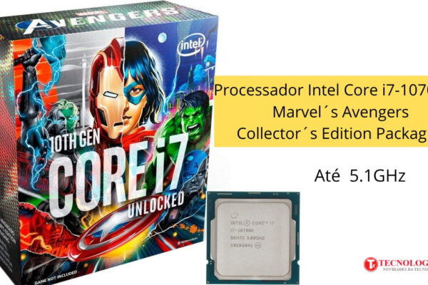 Processador Intel Core i7-10700KA Marvel´s Avengers Collector´s Edition Packaging