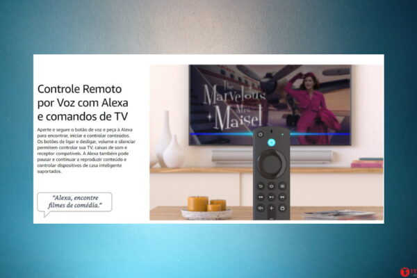 Transformar TV em Smart TV com Fire TV Stick 4K com Controle Remoto por Voz com Alexa