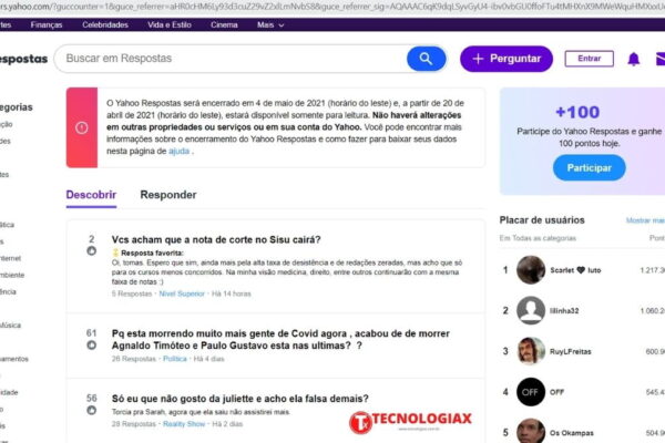 Yahoo Respostas acabou ? O Yahoo Respostas será encerrado em 4 de maio de 2021