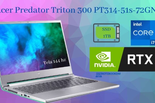 Acer Predator Triton 300 PT314-51s-72GN com RTX 3060 + Tela IPS 144 HZ + Intel Core I7 11º Geração