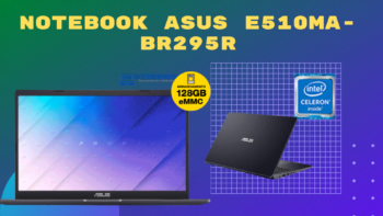 ASUS E510MA-BR295R COM Windows 10 PRO EMMC 128 GB E MEMÓRIA DE 2666 MHZ