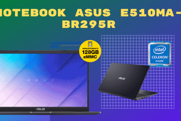 ASUS E510MA-BR295R COM Windows 10 PRO EMMC 128 GB E MEMÓRIA DE 2666 MHZ