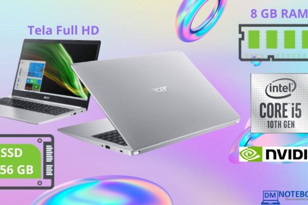 Notebook Acer Aspire 5 A515-54G-53XP é bom para trabalhos de escritório, projetos gráficos de nível médio e para rodar alguns jogos...