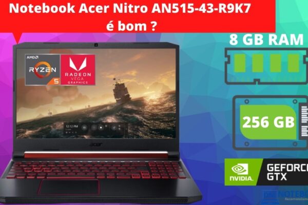 Notebook Acer Nitro AN515-43-R9K7 é bom para diversas finalidades, como rodar diversos Jogos ou Trabalhar com Projetos gráficos.