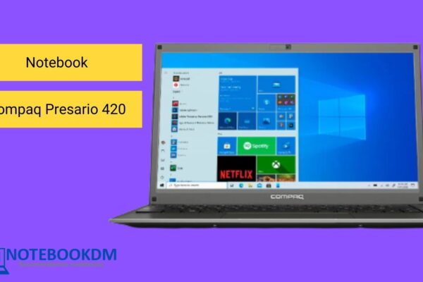 Notebook Compaq Presario 420 é bom para estudos e pequenos trabalhos de escritório.