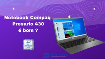 Notebook Compaq Presario 430 é bom para estudar e trabalhar com aplicativos de escritório.