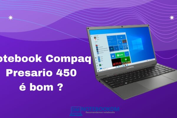 O Notebook Compaq Presario 450 é bom para estudar, trabalhar com aplicativos de escritório e se divertir assistindo filmes nas plataformas Streaming.