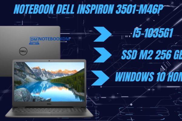 Notebook Dell Inspiron 3501-M46P é bom - Intel Core i5 10ª Geração 8GB RAM SSD PCIe NVMe M.2 256GB Windows Inspiron 15 3000 Series 3501