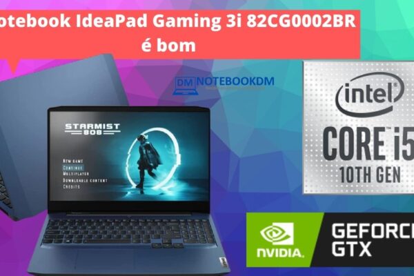 Notebook IdeaPad Gaming 3i ‎82CG0002BR é bom para rodar diversos Jogos com resolução Full HD e ótimo para trabalhar com projetos gráficos .