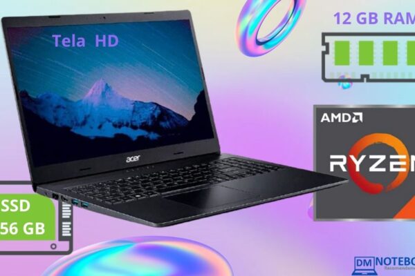 Notebook Acer Aspire 3 A315-23-R1j9 é bom ? Ryzen 7-3700u + Vega 10 + 12 Gigas de Memória e SSD M.2 NVME 256 GIGAS Acer A315-23-R1j9 É BOM