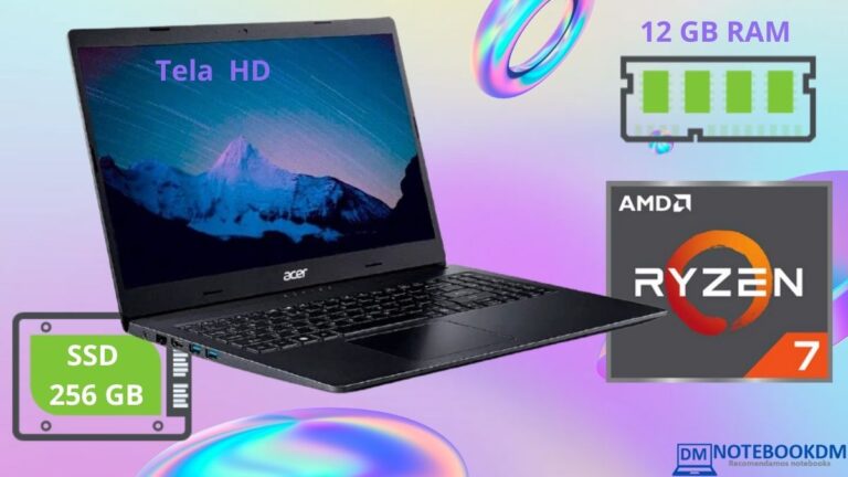 Notebook Acer Aspire 3 A315-23-R1j9 é bom ? Ryzen 7-3700u + Vega 10 + 12 Gigas de Memória e SSD M.2 NVME 256 GIGAS Acer A315-23-R1j9 É BOM