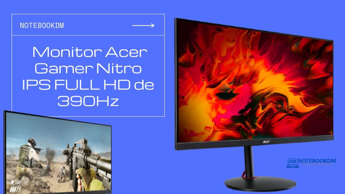 Monitor Acer Gamer Nitro IPS FULL HD de 390Hz Nitro XV252Q F de 24.5'