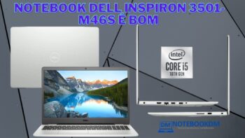 O Notebook Dell Inspiron 3501-M46S é bom para estudos, trabalhos de escritório e pequenos projetos gráficos.